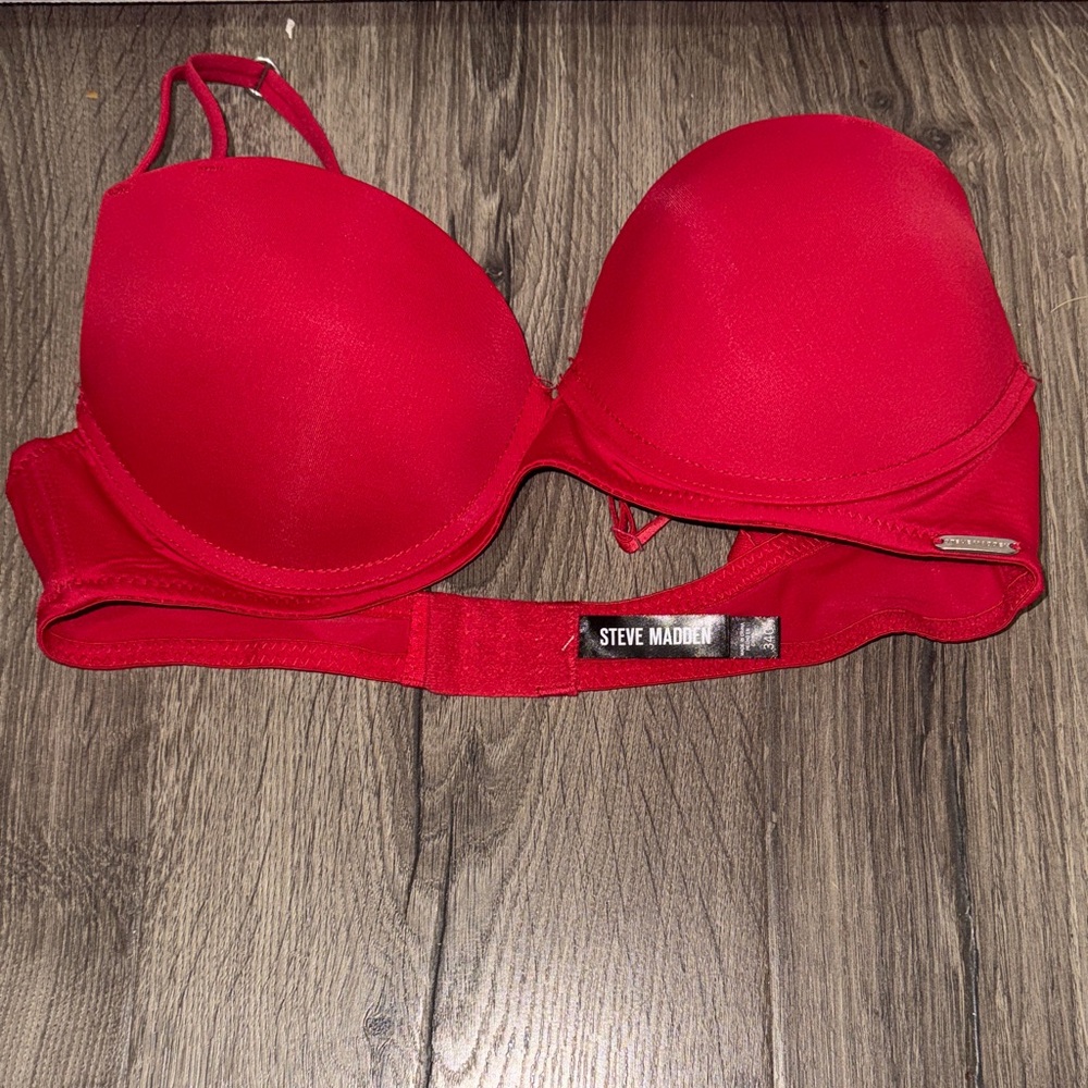 Steve Madden Vibrant Red Bra